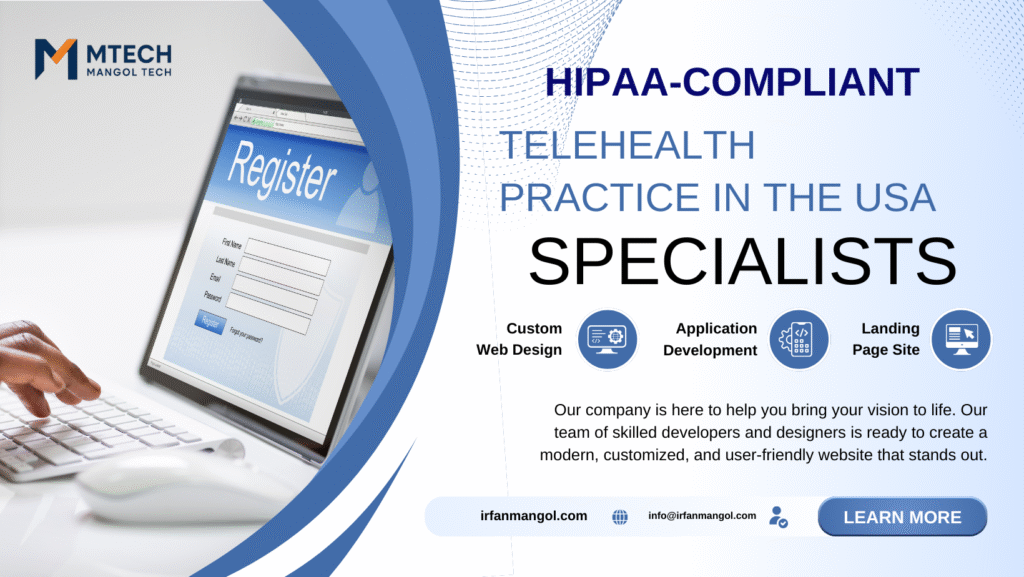 HIPAA-compliant telehealth practice in the USA—secure encrypted video consultation